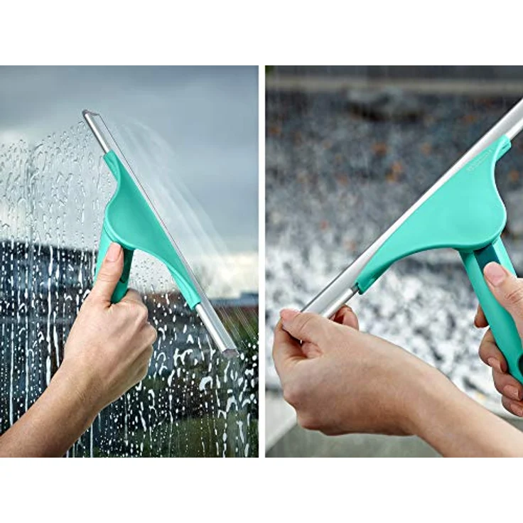 Leifheit Fensterabzieher Window Slider M, Duschabzieher, Wischbreite 28 cm, mit beweglichem Gelenk, kompatibel mit Click-System, Abzieher für Dusche, Fenster und Spiegel – Bild 6