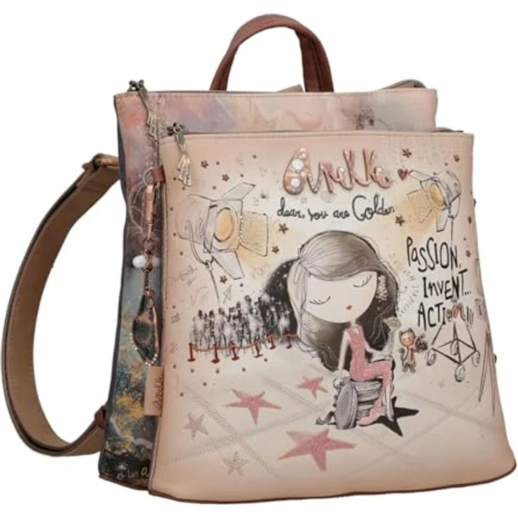 Anekke Hollywood City Rucksack 26 cm, mehrfarbig, 100% Polyurethan, 28 x 13 x 26 cm – Bild 2