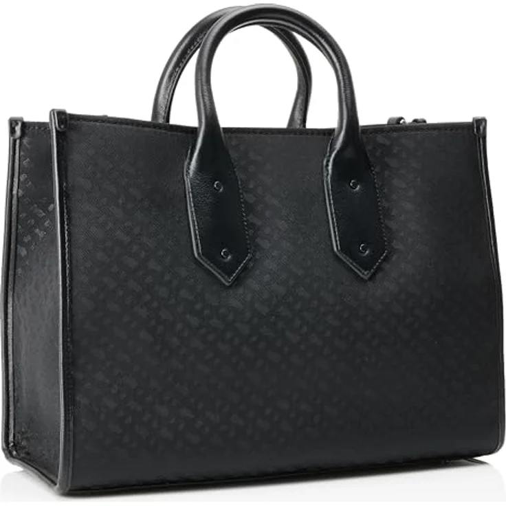 BOSS Shopper Sandy MED Tote M, große Damen Henkeltasche, Umhängetasche mit abnehmbarem Schultergurt, schwarz – Bild 2