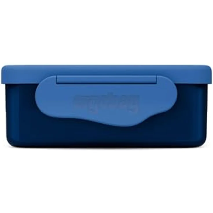 Ergobag Lunchbox Stainless Steel 3 in 1, Auslaufsichere Lunchbox mit 2 herausnehmbaren Einsätzen, Blau – Bild 2