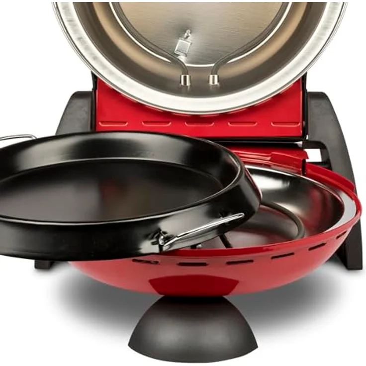 G3 Ferrari G10184 Antihaft-Pfanne für Pizzaofen G10177 Delizia Anniversary, Metallgriffe mit Verbrühungsschutzbeschichtung, verwendbar als Paellerie, schwarz – Bild 4