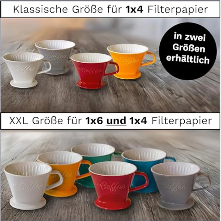Creano Handfilter, Porzellan, Zubehör für Filtertüten 2 und 4 – Bild 5