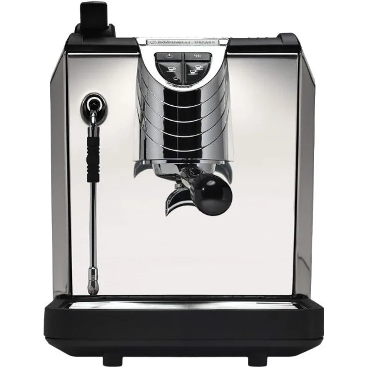 Nuova Simonelli Oscar II, Espressomaschine, 3 l, 1200 W, thermokompensierte Brühgruppe, Schwarz, Edelstahl