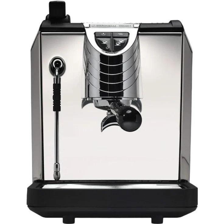 Nuova Simonelli Oscar II, Espressomaschine, 3 l, 1200 W, thermokompensierte Brühgruppe, Schwarz, Edelstahl