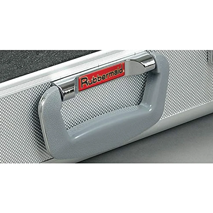 Alumaxx Koffer Stratos III, Silber mit 2 abschließbaren Schlössern und perforierter Rastierschaumstoffeinlage – Bild 3