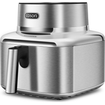 COSORI ICONIC™ Heißluftfritteuse 6,2 L aus Edelstahl, kompakt, mit Touchdisplay, voreingestellten Programmen & spülmaschinenfestem Frittierkorb