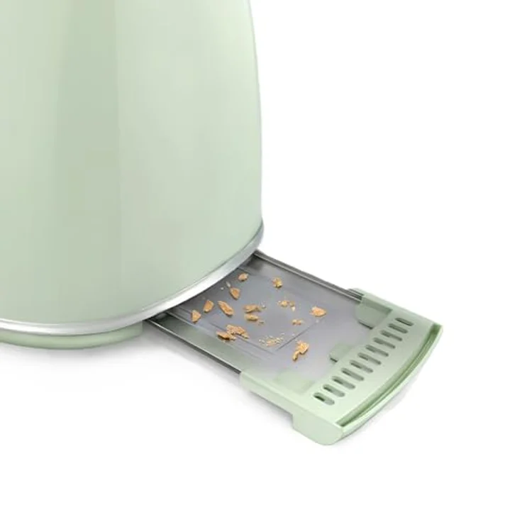 SWEISS Vintage-Toaster GRS7, 850 W Leistung mit 2 Schlitzen und 6 Bräunungsstufen, grün – Bild 5