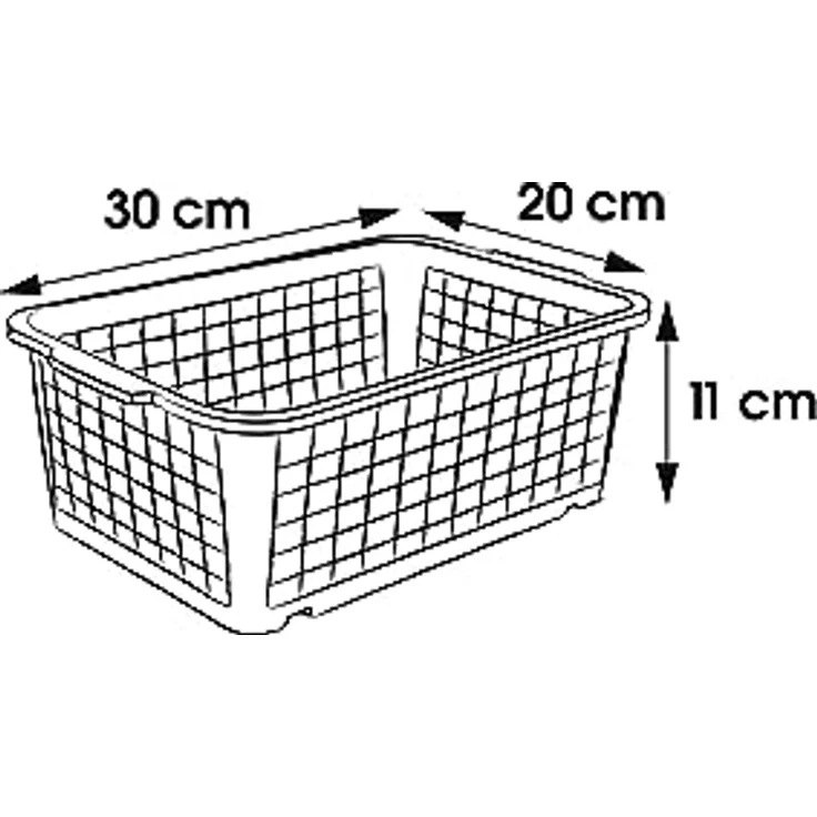 keeeper Körbchen 30x20cm, Polypropylen, Natur/Transparent, 4,5 l – Bild 2