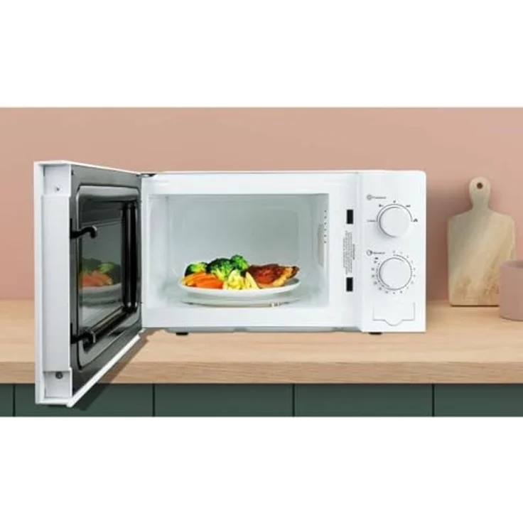 OCEANIC MO20W11, Weiße Mikrowelle, 20l, 45.4 x H26.1 x D32.6 cm – Bild 2