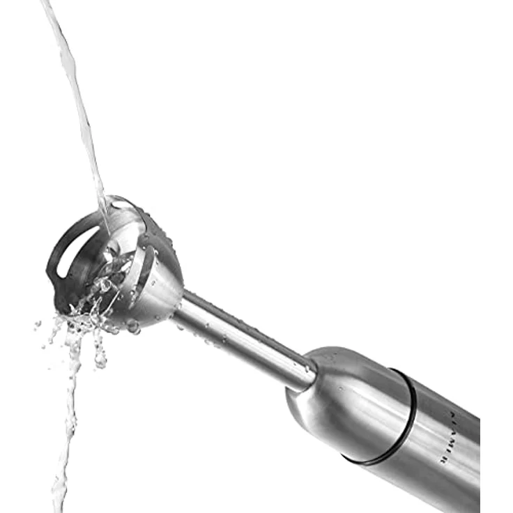 KLAMER Stabmixer 4 in 1, 400W, Pürierstab, mit stufenloser Geschwindigkeit, Turbo-Funktion, Edelstahl – Bild 6