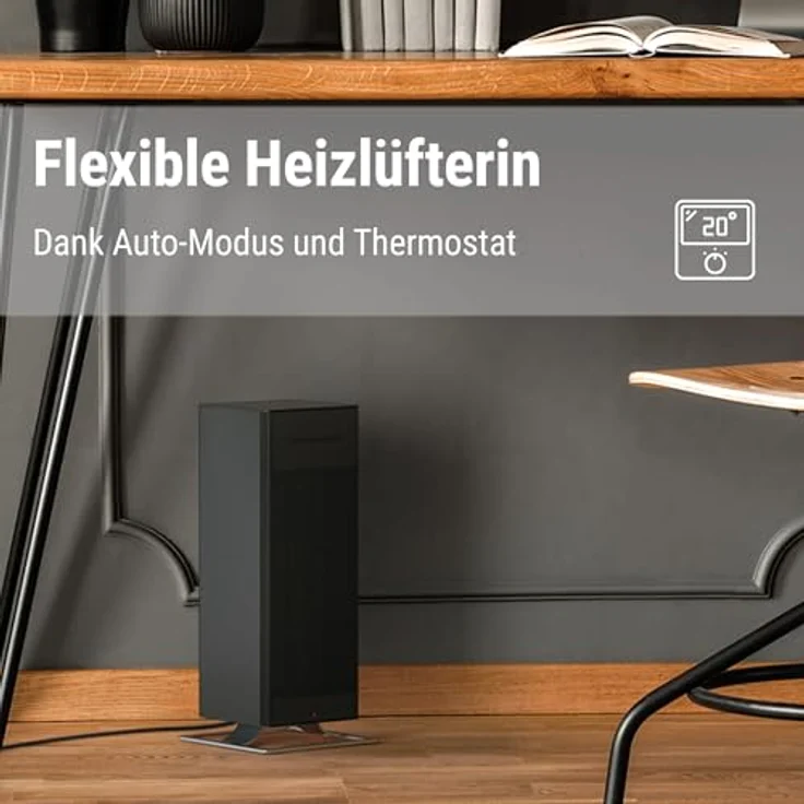 Stadler Form Heizlüfter Anna big mit Temperaturregler, 8 Heizstufen (300-2'00W), Kippsicherung und Automatikmodus, weiss, Heizlüfter – Bild 2