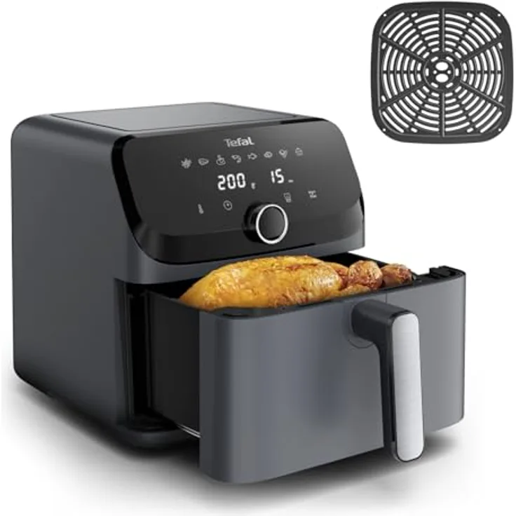 Tefal Easy Fry Mega Heißluftfritteuse, 2020 W, XXL Fassungsvermögen, schwarz