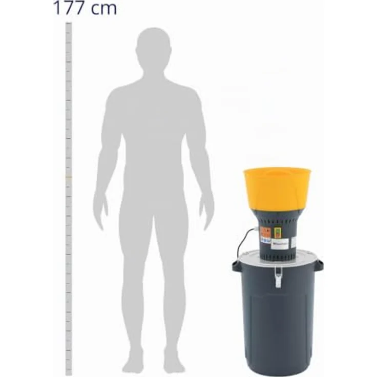 Wiesenfield WIE-FC-60A Elektrische Getreidemühle, 60 L Fassungsvermögen, 400 kg/h, 1300 W, mit Zubehör und fünf Sieben – Bild 2