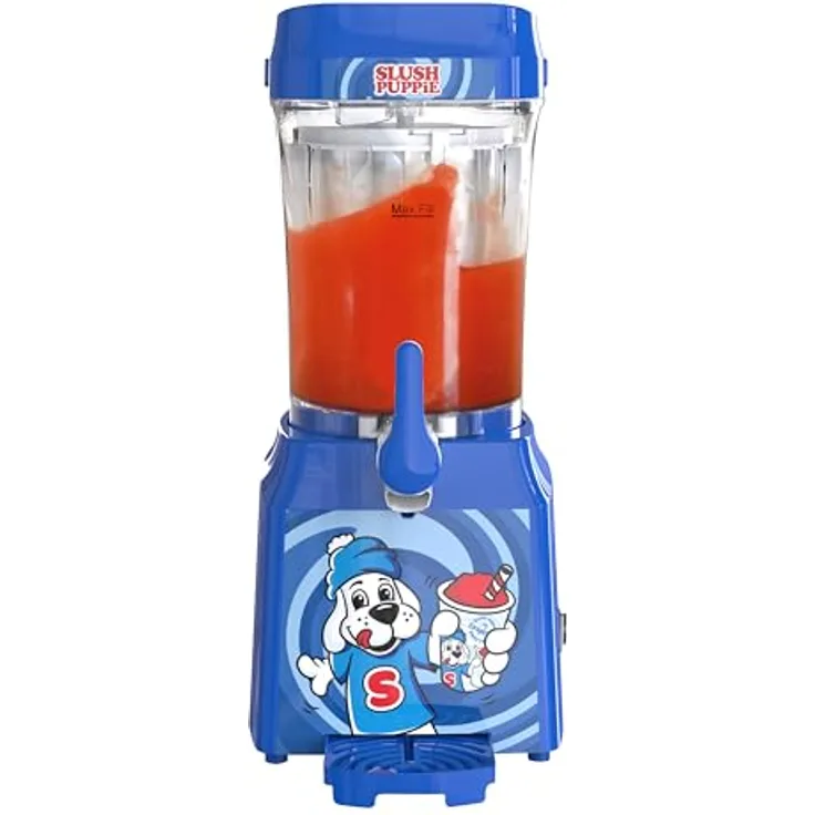 Fizz Creations Slush Puppie Slushi Maschine – Tragbarer Slush Ice Maker, 1 Liter Eiskalter Spaß mit Stil, Rot