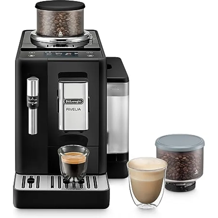 Extra Delonghi EXAM440.35.B Rivelia, Kaffeevollautomat, Schwarz