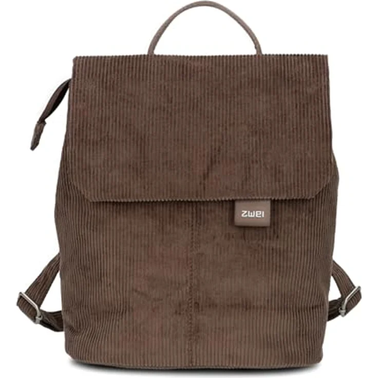 Zwei Mademoiselle.M City Rucksack, braun, 29 cm, 100% Polyurethan, praktische Größe für den Alltag – Bild 2