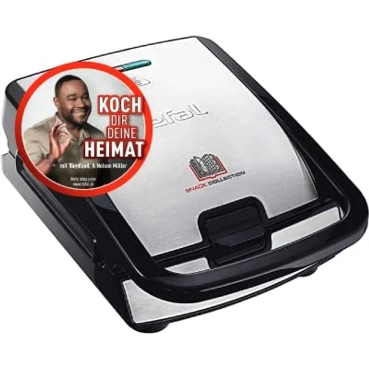 Tefal SW854D SW854D16 Sandwichmaker, Schwarz, Edelstahl – Bild 2