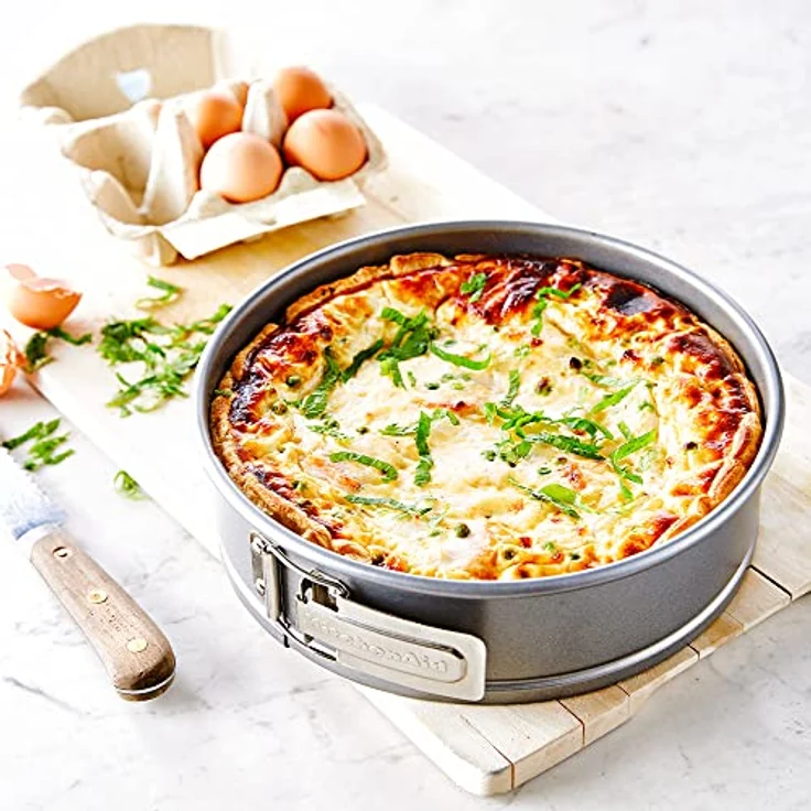 KitchenAid Aluminized Steel 3-teiliges Backformen-Set, 24cm Springform, 24cm Gugelhupfform, 27cm x 11cm Kastenform, PFAS-freie Antihaftbeschichtung, backofenfest, spülmaschinenfest, grau – Bild 5