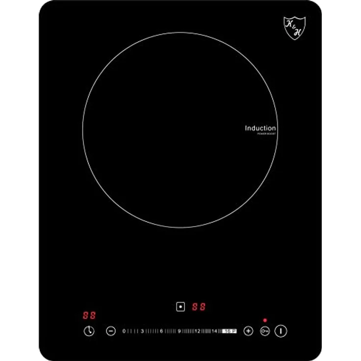 K&H SL-1800S, Induktionskochplatte 1 Zone, 2000W, SLIM Design mit SLIDER Touch-Control, Timerfunktion 0-99 Minuten – Bild 2