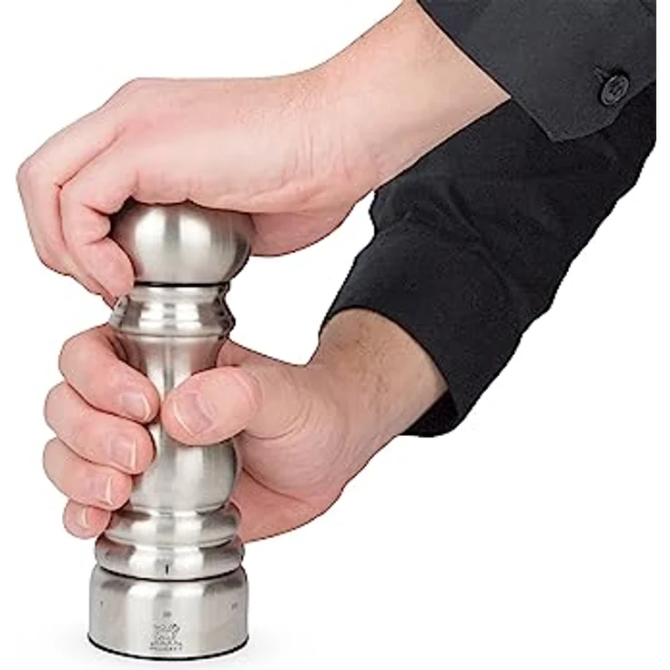 PEUGEOT Salzmühle PARIS CHEF 18cm Edelstahl Silber uSelect Zirkonia-Mahlwerk – Bild 4