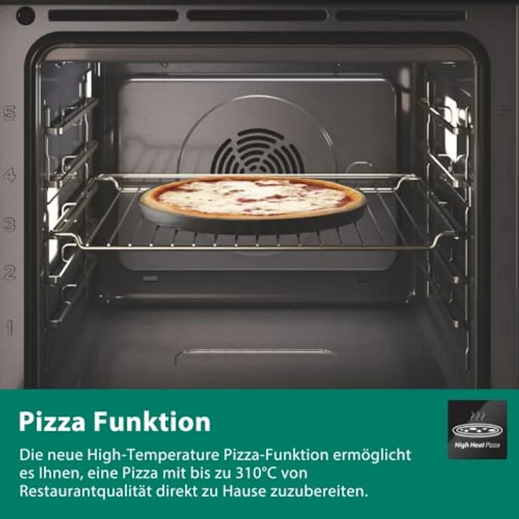 Bauknecht BBI4S8HM1SK Einbau-Heißluftbackofen, 60 cm, 73 l - Multi-Level-Kochen, AirFry-Funktion, PowerHeißluft, High-Temperature Pizzafunktion, Dynamic Intelligence, Active Multiflow – Bild 5