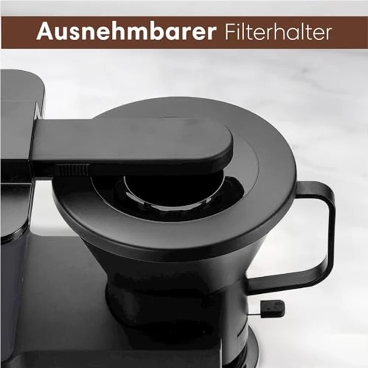 CoolHome Masterbrew Kaffeemaschine - Filterkaffeemaschine mit Blooming Funktion - Schwarz – Bild 3