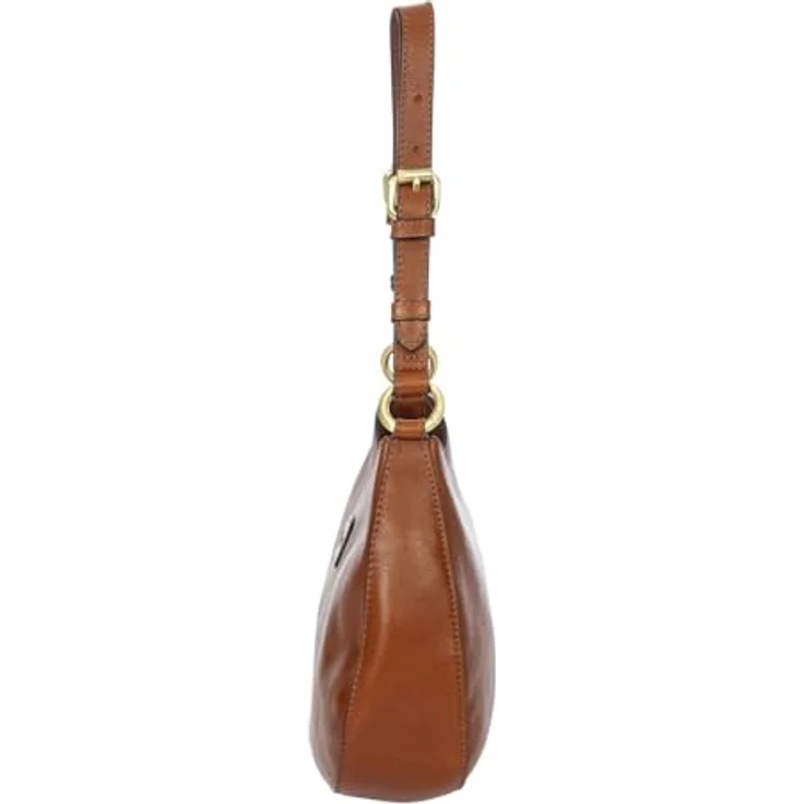 Brics Volterra Schultertasche, Leder 29 cm, Braun, mit praktischen Reißverschluss und zusätzlichem Außenfach – Bild 5