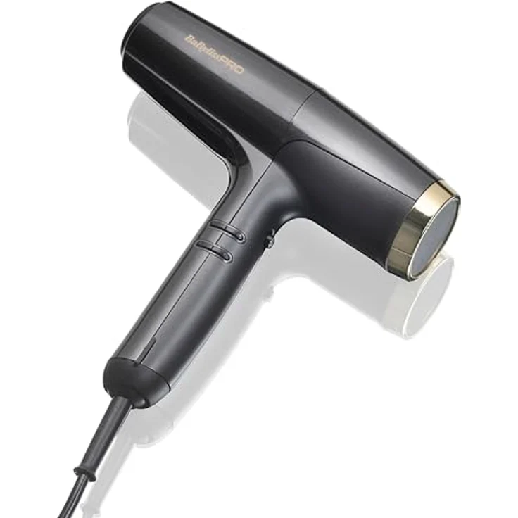 Babyliss Pro Falco Digitaler Hochgeschwindigkeits Haartrockner Schwarz Gold – Bild 3