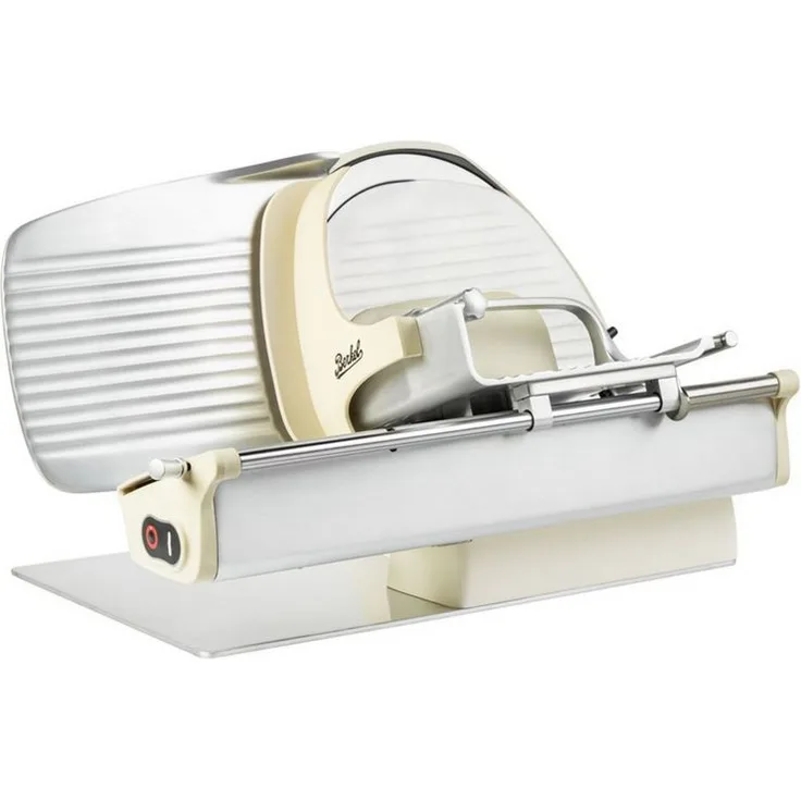 Berkel Allesschneider HL Plus 250 cream matt, professionelle Aufschnittmaschine mit 250 mm Klingendurchmesser und variabler Schnittstärke bis 18 mm