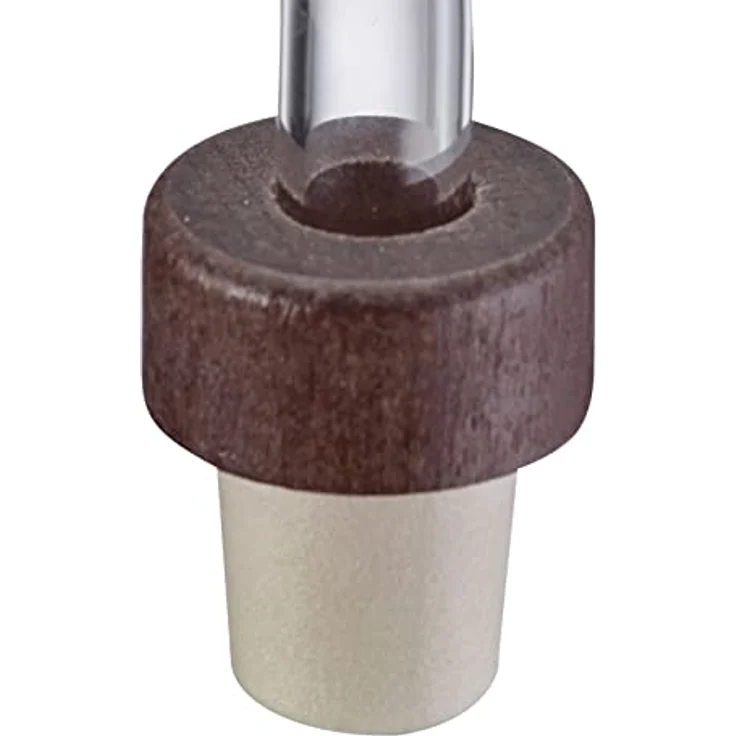 Westmark Portionierer, Fassungsvermögen: 35 ml, Für Spirituosen, Essig oder Öl, Luftdicht, Glas/Kunststoff/Holz, Gourmet, Transparent/Braun, 99033380 – Bild 5