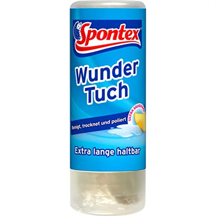 Spontex Wundertuch, hohe Wasser- und Schmutzaufnahme, streifen- und fuselfrei, 1er Pack