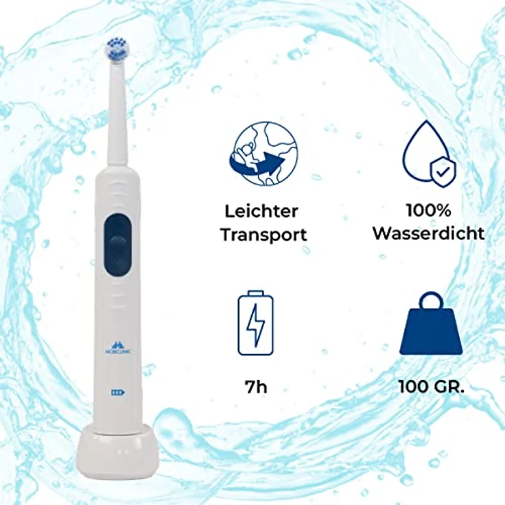Elektrische Zahnbürste | Wiederaufladbar | Weiß | Mobiclinic – Bild 5