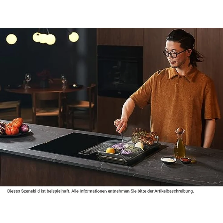 AEG CCE84543XB Kochfeld mit Dunstabzug, Einbaugerät, A+, Breite 80 cm, schwarz, edelstahl – Bild 8