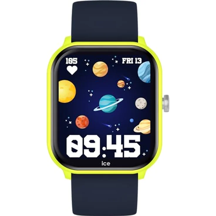ICE-WATCH Ice Smart Junior 2.0 Yellow - Gelbe Connected Watch für Kinder mit blauem Silikonarmband, Bluetooth, Herzfrequenzmesser, Alarm – Bild 1