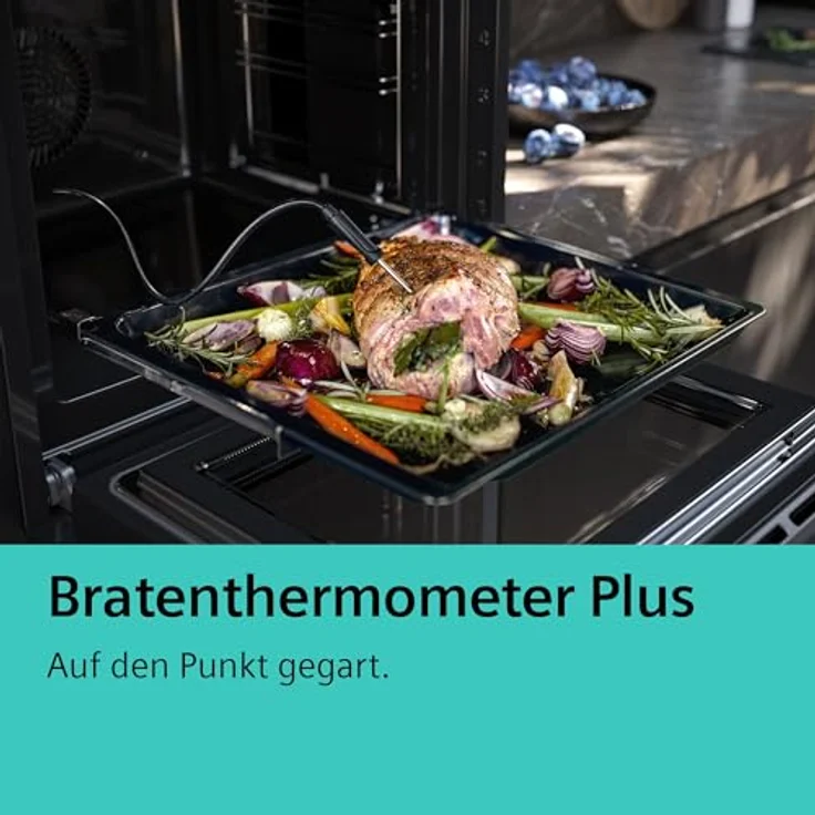 Siemens HS758G3B1 iQ700 Smarter Einbau-Dampfbackofen, 59,4 cm breit, humidClean Plus - Für eine schnelle Reinigung, Backofenassistent mit Sprachsteuerung, cookControl Pro, TFT-Full-Touchdisplay Pro – Bild 5