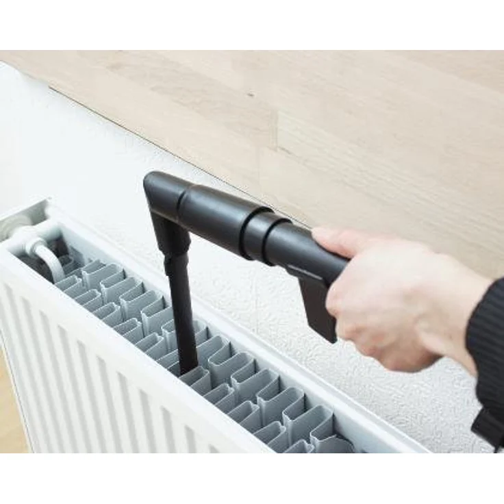 Heizkörper Reinigungs System "HEIREIS" Staubsauger Bürste Heizkörperbürste mit 2 Saugschläuchen, 2 Bürsten - Energie sparen durch saubere Heizkörper! – Bild 1