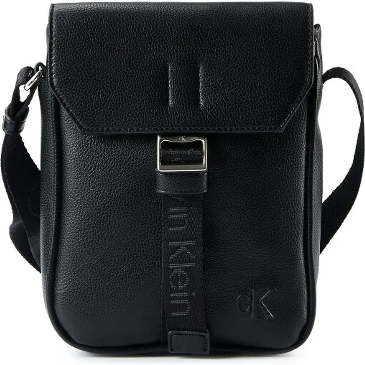 Calvin Klein Cargo Umhängetasche 21 cm, schwarz, aus 100% Polyurethan, 21 x 6 x 16.5 cm