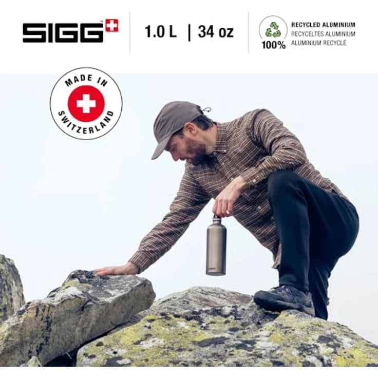 SIGG Trinkflasche traveller 1,0l In Grau, Grey, S – Bild 2