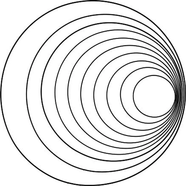 GLOREX 6 1294 227 - Metallring zum Basteln mit Durchmesser ca. 25 cm, beschichtet in schwarz, ideal für Traumfänger, Makramee, Wanddeko und Floristik – Bild 5