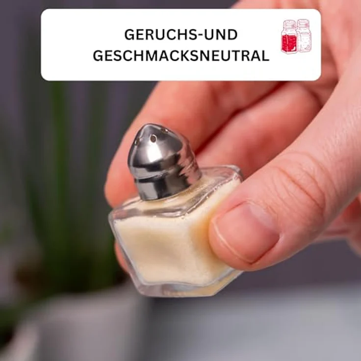 Westmark Mini-Universalstreuer-Set, 2-tlg, Fassungsvermögen: je 15 ml, Glas/Rostfreier Edelstahl, Transparent/Silber, 63072270 – Bild 4