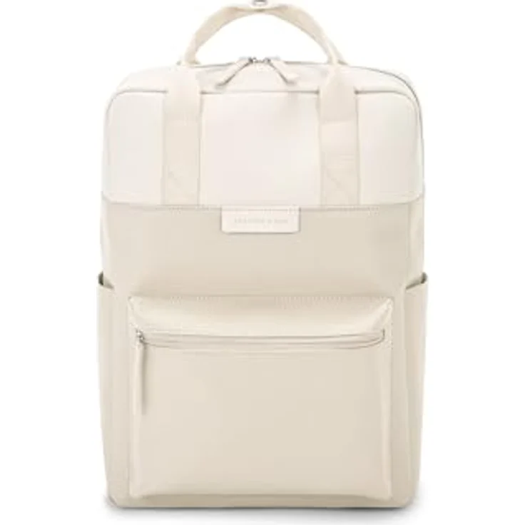 Kapten & Son Bergen City Rucksack, 33,5 cm, beige, aus 100% PET, 23.5 x 9.5 x 33.5 cm – Bild 1