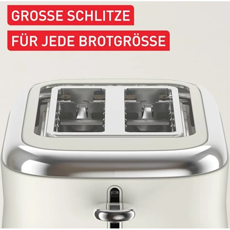 Tefal TT720AE0, Toaster in Weiss mit 850 Watt Leistung, Auftaufunktion und Brötchenaufsatz – Bild 8