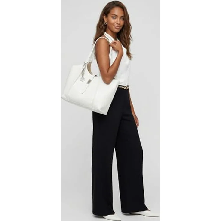 Suri Frey SFY Daggy Shopper Tasche, 40 cm, weiß, aus 100% Polyurethan – Bild 2