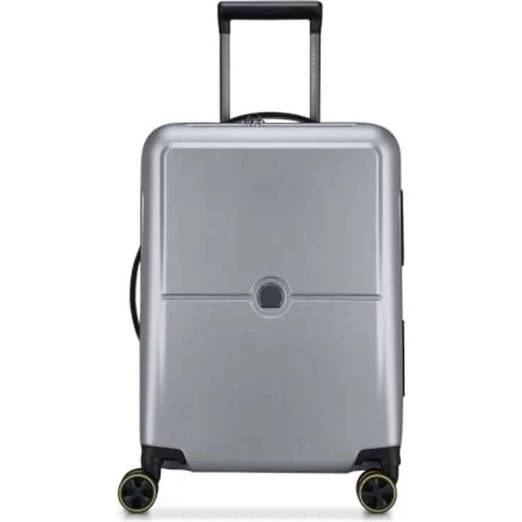 DELSEY Paris Trolley Case/Upright S Slim, silberfarben, mit TSA-Schloss und SECURITECH2-Verschlusssystem, 2 Jahre Garantie