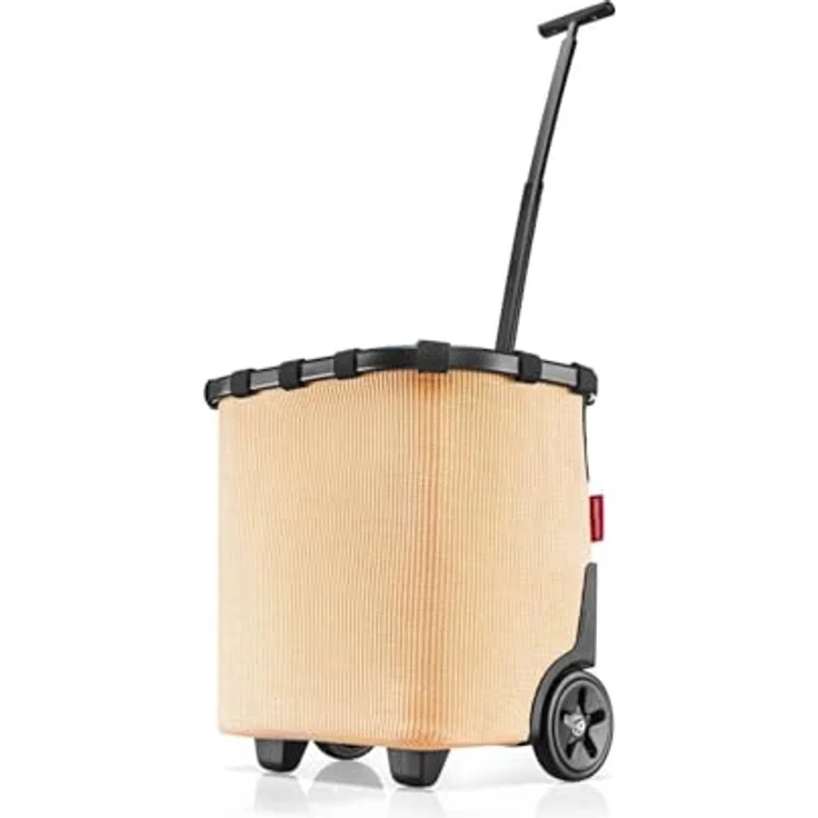 reisenthel carrycruiser Frame Raffia Black, Tragbarer Einkaufstrolley mit 40 l Volumen, Stabiler Aluminiumrahmen, Schultergurt und herausnehmbarer Netz-Innentasche, wasserabweisend – Bild 1