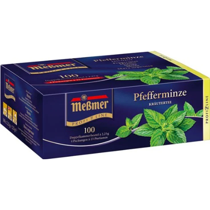 Meßmer Profiline Pfefferminztee Kräutertee 100 Aufgussbeutel – Bild 2