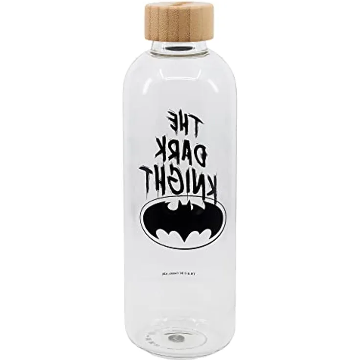 Stor Große Glasflasche, 1030 ml, Batman Symbol, Einzigartig, Standard