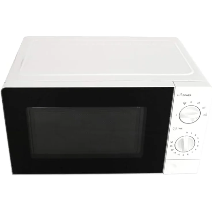 DESKI Mikrowelle DESKI Mikrowelle weiß 700 Watt Microwelle Drehteller Timer 6 Stufen – Bild 2