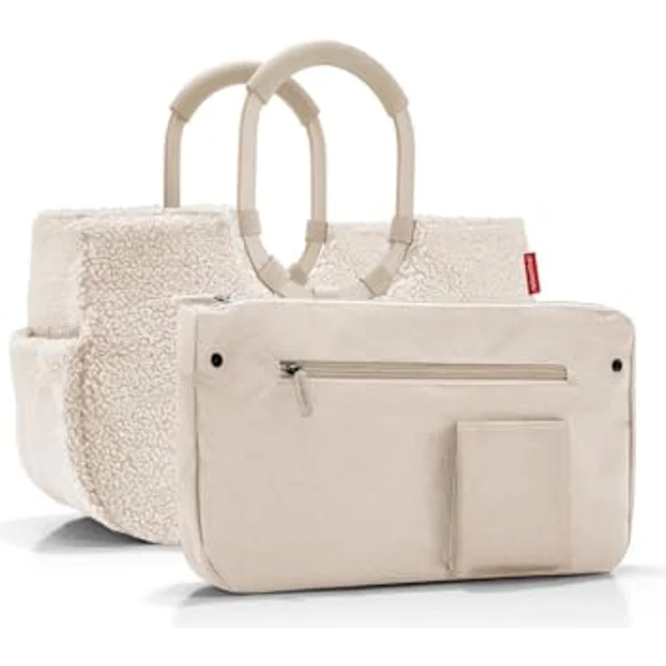 reisenthel loopshopper M, Einkaufstasche mit 25 Litern Volumen, teddy sand/beige, wasserabweisendes Polyester – Bild 2