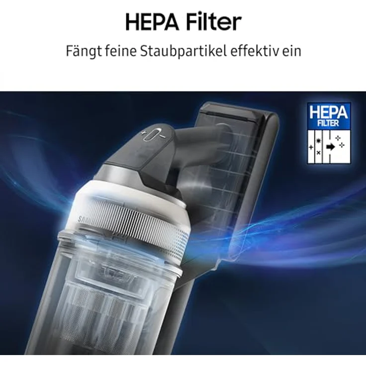 Samsung Akku-Handstaubsauger BESPOKE AI Jet, 280W, Akku+ Wet & Clean, beutellos, VS80F28EGS/WD, 770 W, lange Akkulaufzeit bis 60 min – Bild 9